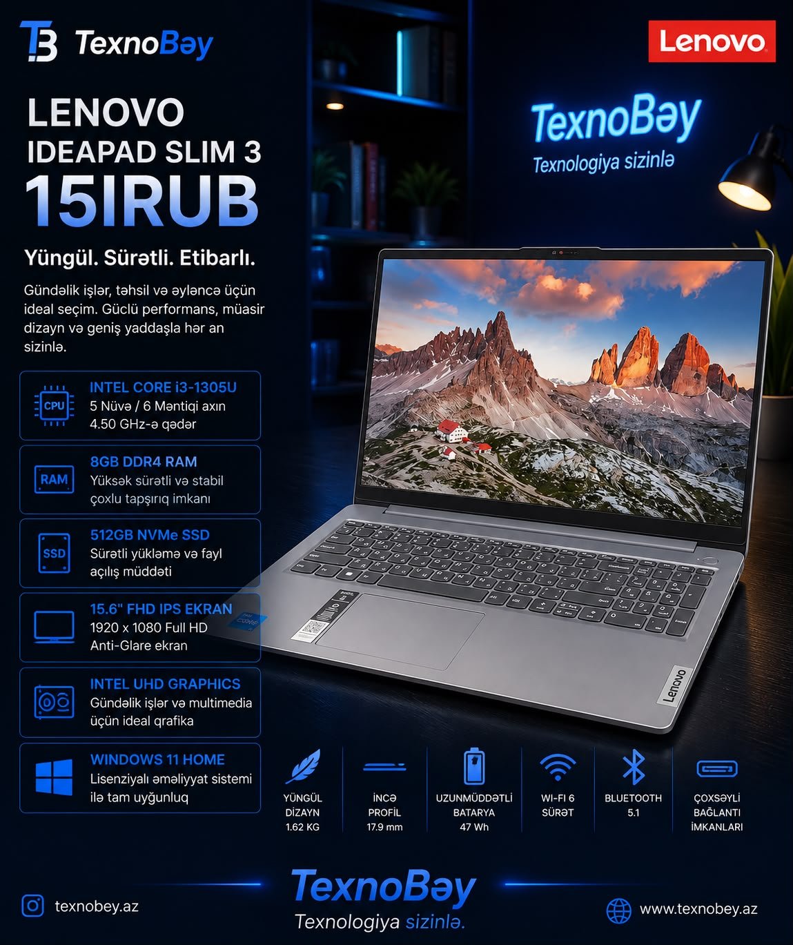 Lenovo IdeaPad Slim 3 15IRU8
